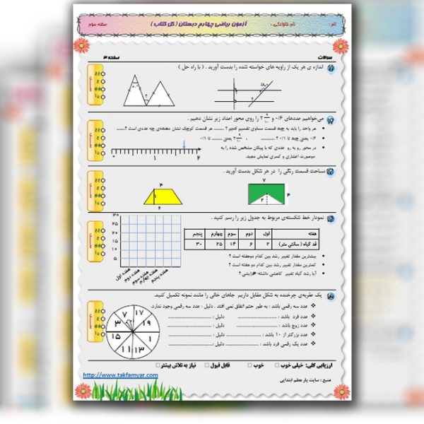 عکس صفحه 3 آزمون